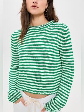 La Ligne Mini Marina Sweater Fine Stripe, XL